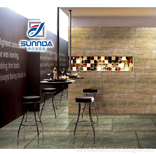 teak wood imitation inkjet ceramic wooden texture wear-resistance flooring tiles